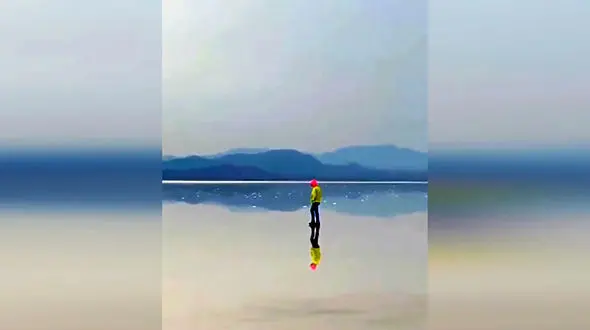 بزرگترین آینه طبیعی ایران + فیلم