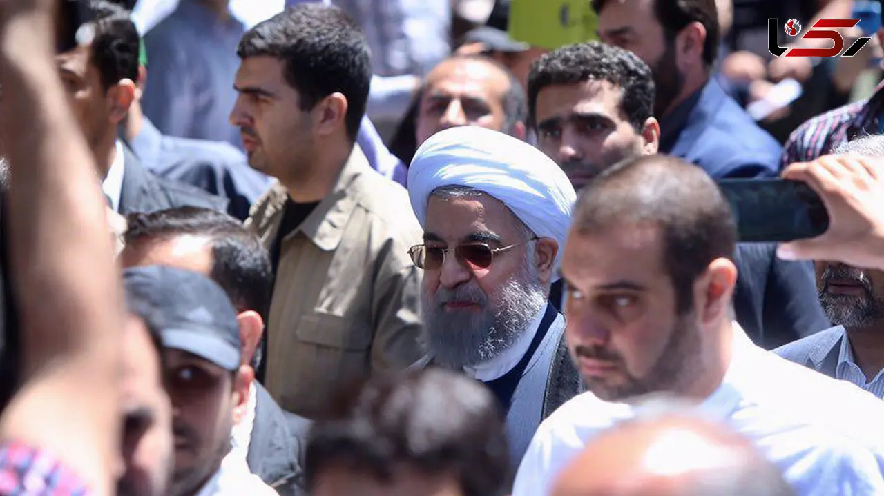 رئیس جمهور به راهپیمایی روز قدس آمد + عکس