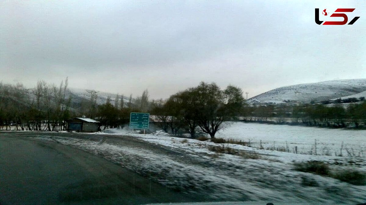 سفیدپوش شدن گردنه الماس خلخال در آخرین روز ماه اردیبهشت 