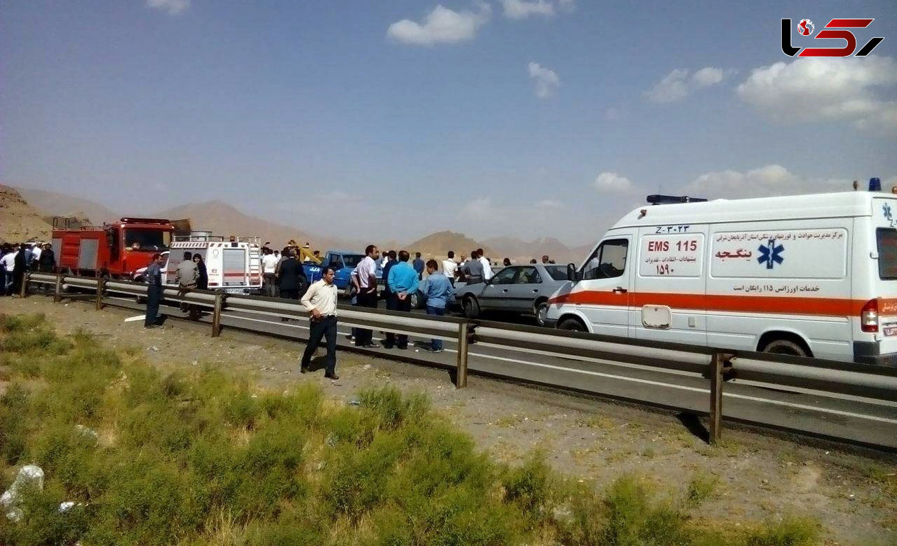  سقوط خودروی آفرود در دره برغان کرج چهار مصدوم برجای گذاشت