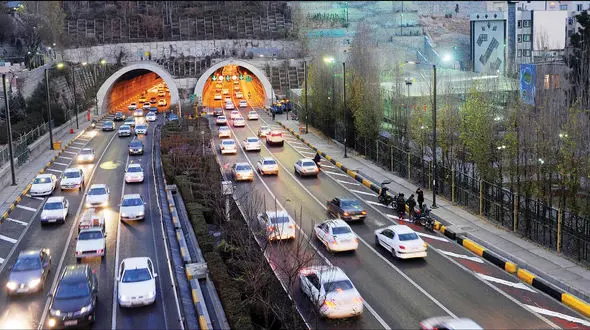 باند شمالی تونل رسالت امشب مسدود می‌شود