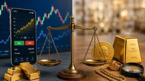 مقایسه صندوق‌های طلا با خرید مستقیم طلا