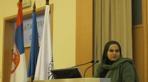 از سینمای زنان تا حجاب و یک شوخی/پاسخ‌های نرگس آبیار به دانشجویان صرب+تصاویر