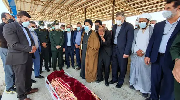 تشییع و تدفین فرزند شهید پرازیده در یاسوج + تصاویر