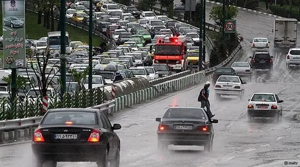 بارندگی در آبادان موجب آبگرفتگی معابر شد