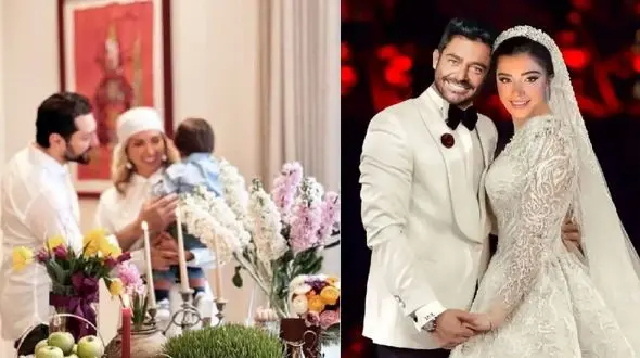 رقابت لاکچری‌ترین سفره میان چهره‌ها / از میز طلایی رادان تا ترند صورتی گلزار و آیسان !