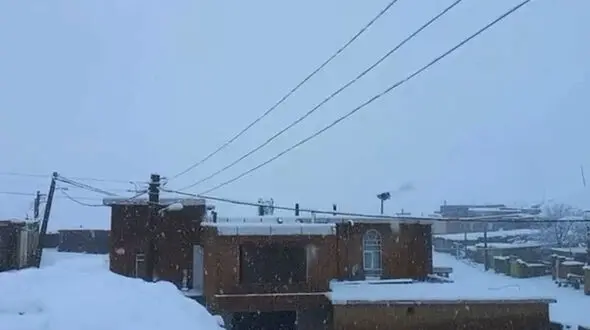 فیلم بارش اولین برف پاییزی در آذربایجان غربی