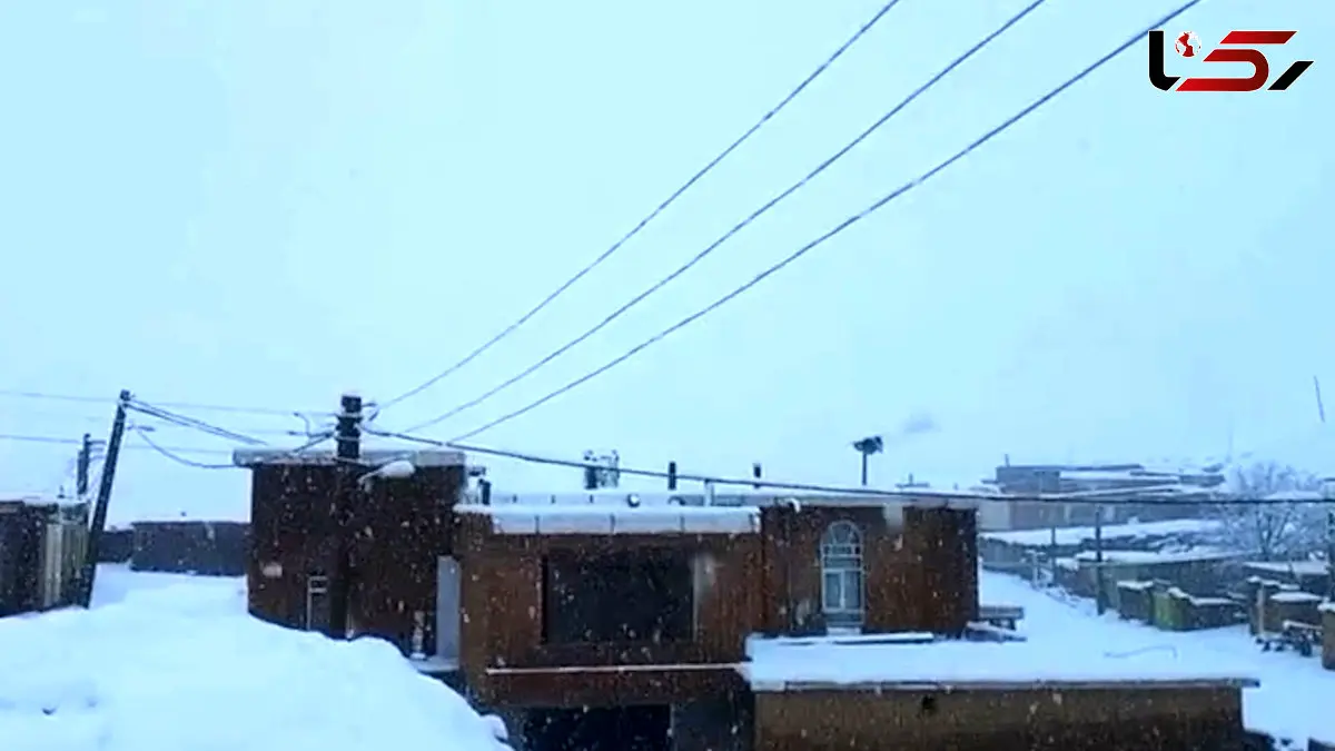 فیلم بارش اولین برف پاییزی در آذربایجان غربی