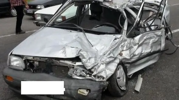  عکس/ تصادف مرگبار پراید با تریلی در خواف + عکس
