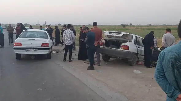 مرگ تلخ کودک 4 ماهه و مادرش در تصادف خونین گتوند  + عکس و جزئیات