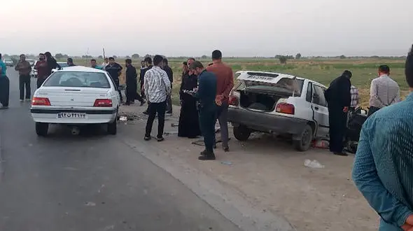 مرگ تلخ کودک 4 ماهه و مادرش در تصادف خونین گتوند  + عکس و جزئیات