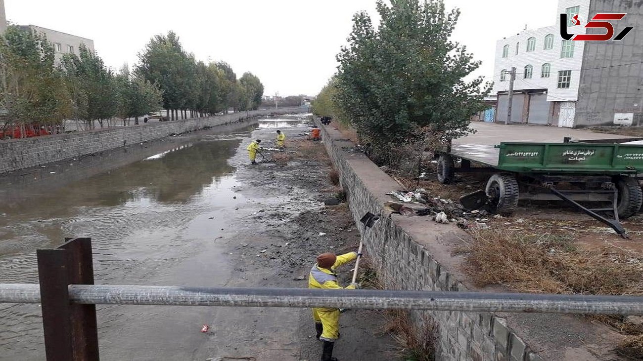 پاکسازی رودخانه کلخوران چای در اردبیل