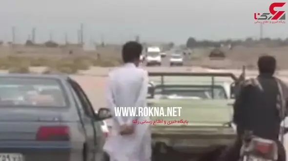 فیلم لحظه طغیان رودخانه و بسته شدن جاده ها درجنوب سیستان  