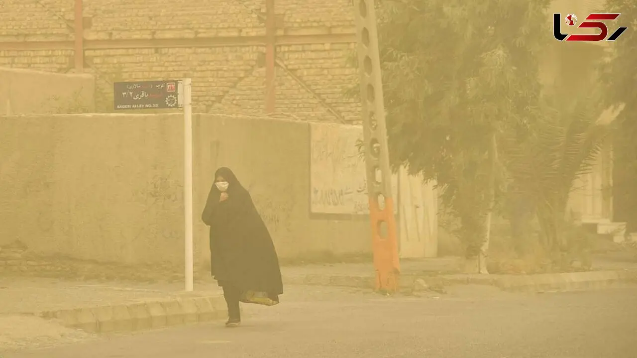 وزش باد و خیزش گرد و خاک در جنوب تهران