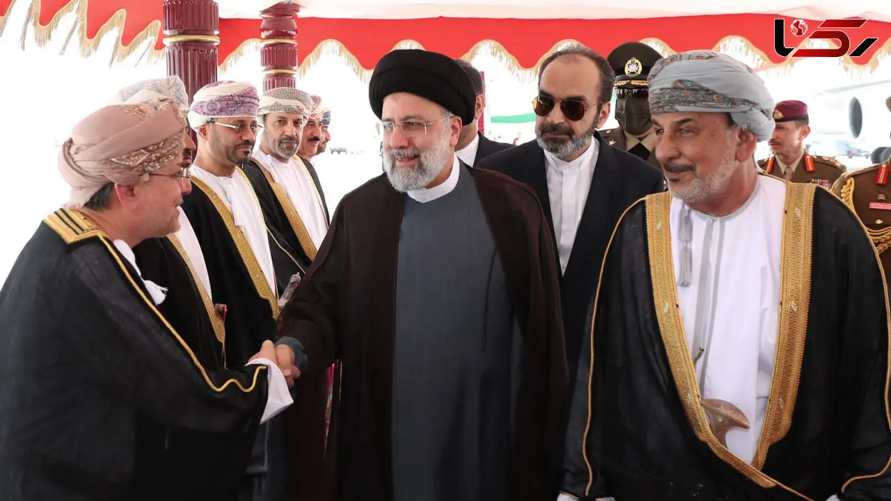 برگزاری مراسم استقبال رسمی سلطان عمان از آیت الله رئیسی