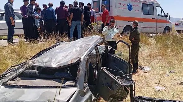 تصادف در کرمان یک کشته و سه مصدوم برجا گذاشت