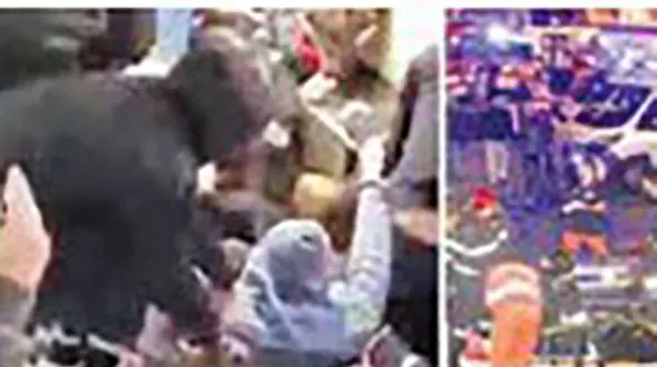 شادی دردسر ساز برای تماشاچیان فوتبال + عکس