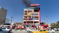 آتش سوزی هولناک ساختمان 7 طبقه در کرمانشاه / عملیات ویژه برای حبس شدگان + عکس