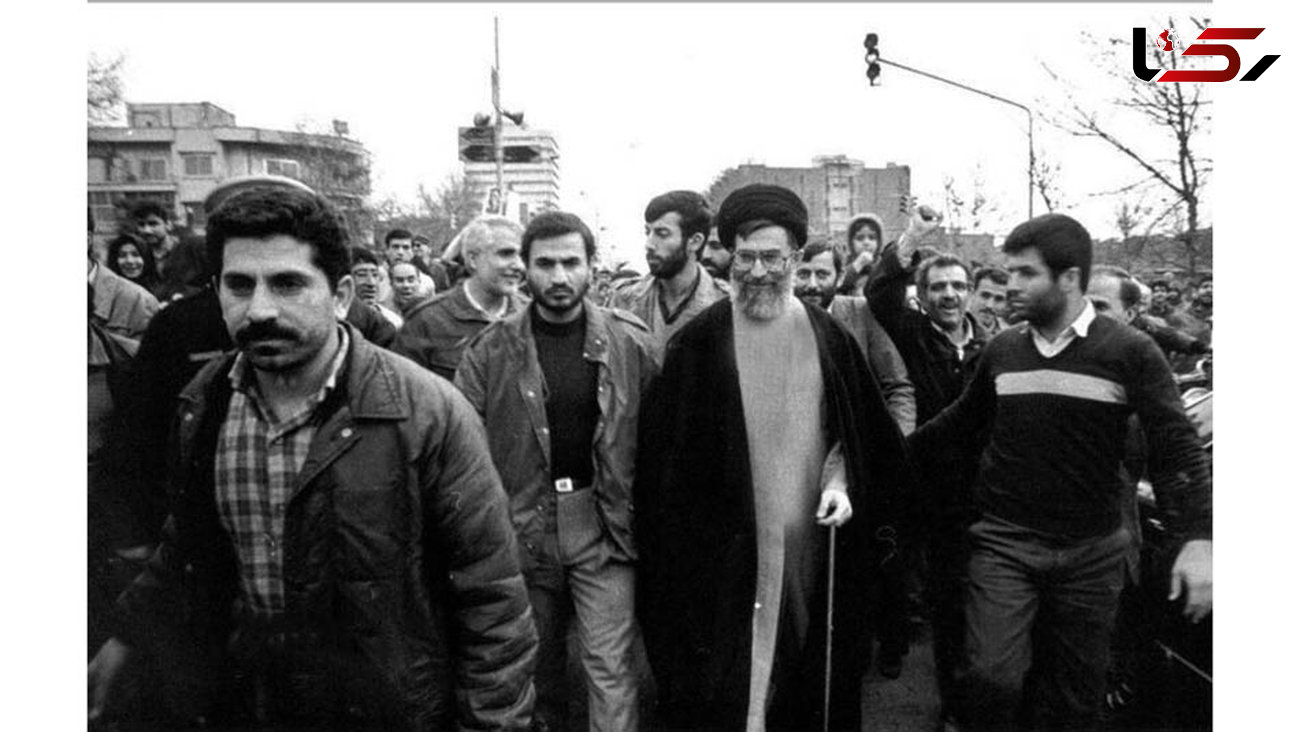 حضور آیت‌الله خامنه‌ای در یکی از راهپیمایی‌های ۲۲بهمن دهه 60+عکس 