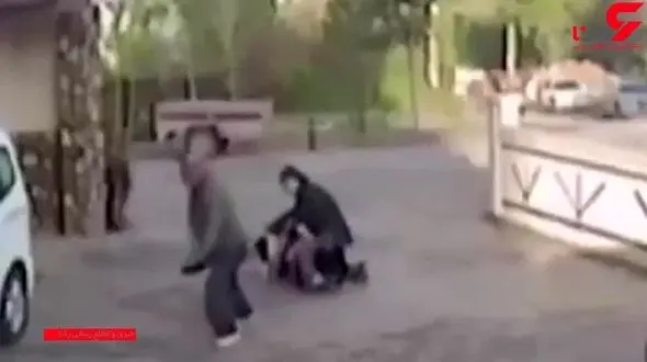 تلاش یک مادر برای نجات دختر بچه اش از زیر دندان‌های سگ ولگرد + فیلم