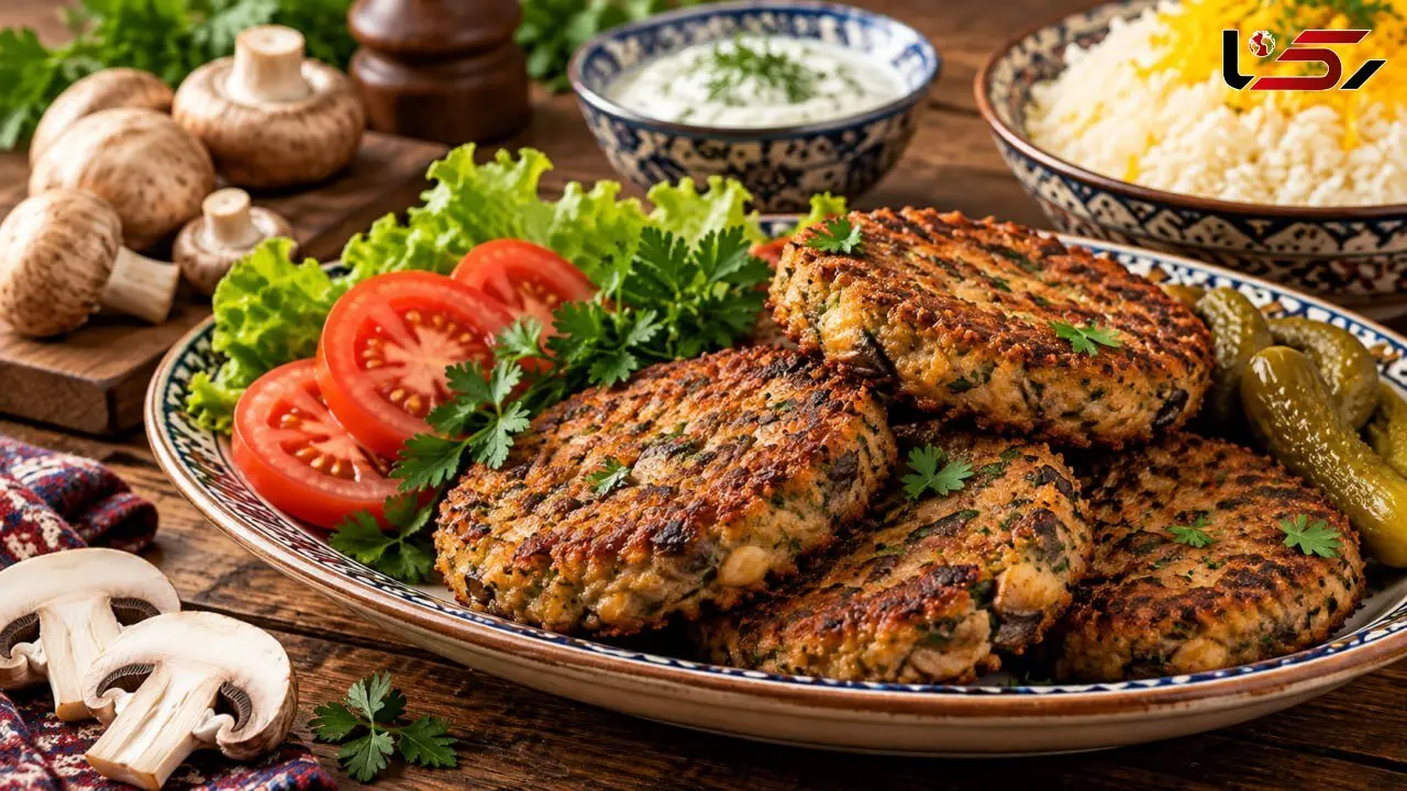 کتلت قارچ بهترین گزینه برای شام روز تعطیل