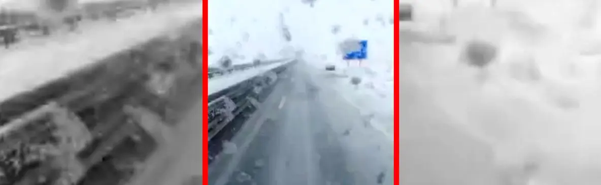 فیلم برف شدید جاده هشترود تبریز را سفیدپوش کرد