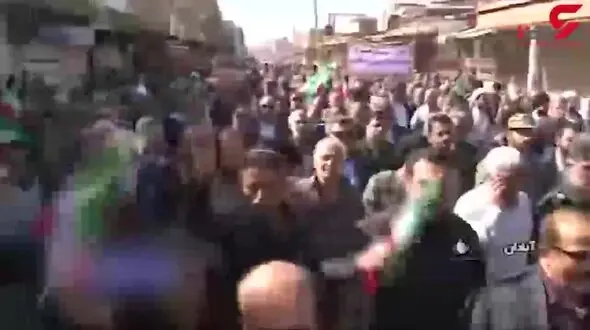 راهپیمایی مردم مشهد و آبادان در حمایت از امنیت + فیلم