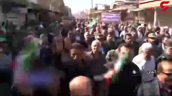 راهپیمایی مردم مشهد و آبادان در حمایت از امنیت + فیلم