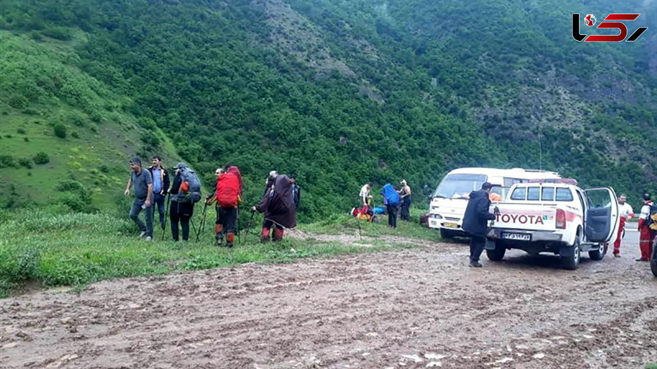 نجات15 کوهنورد گمشده در علی آباد کتول / پایان 2 روز سرگردانی