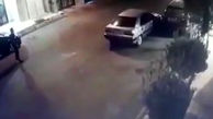 فیلمی دردناک از صحنه سرقت چراغ جلو خودرو  در 10 ثانیه