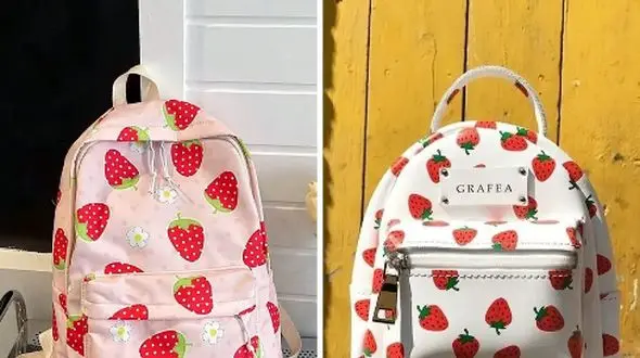 15 مدل دلبرانه کوله پشتی توت فرنگی برای استایل‌های فانتزی و خاص / عکس