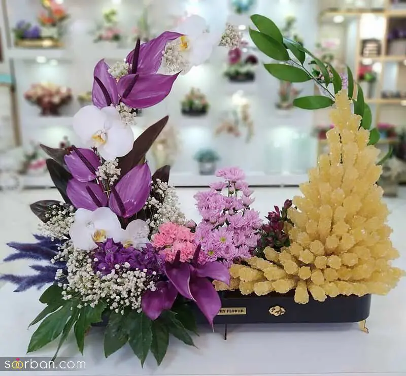 تزیین شاخه نبات هدیه ای