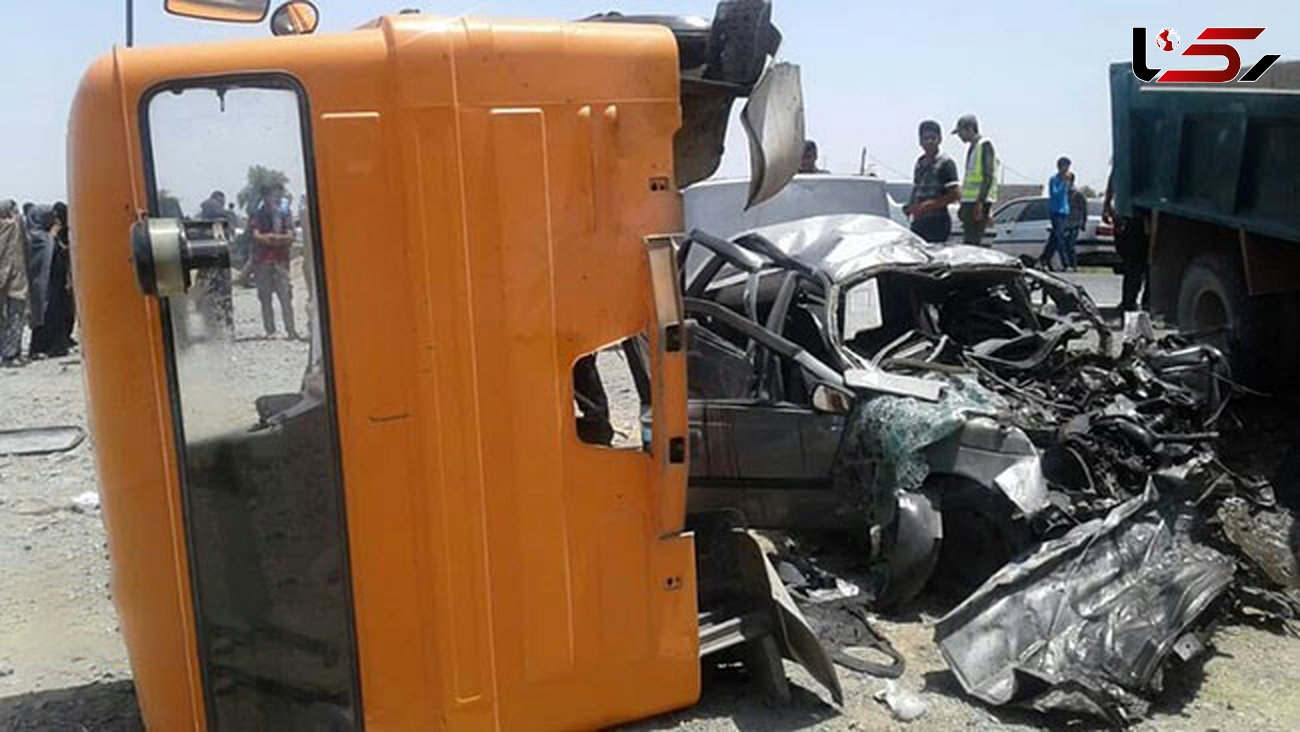 حادثه برای زائران حسینی / دو کشته و یک مصدوم در تصادف پراید با تریلی