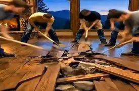 پارکت را بردارید، رودخانه ای زنده در خانه بسازید!