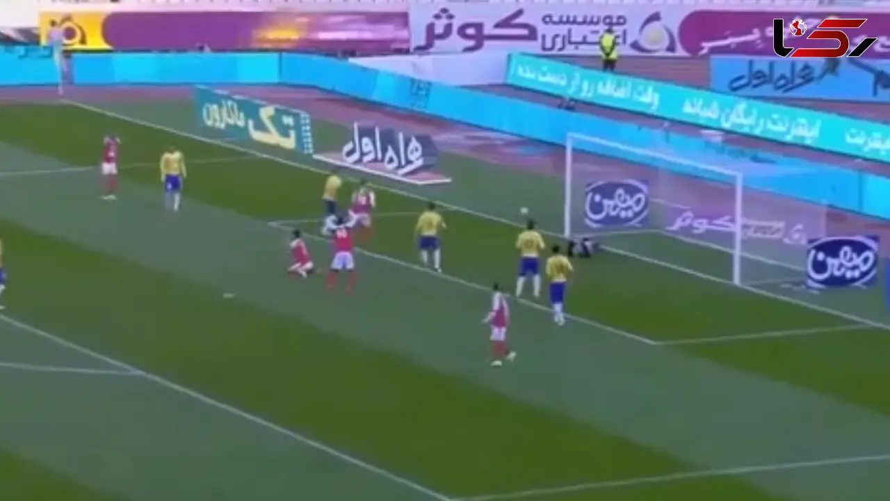  خلاصه 90 دقیقه بازی پرسپولیس 1 - صنعت نفت 1 + فیلم