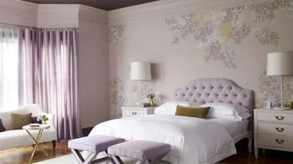 اتاق خواب تان را یاسی رنگ کنید 