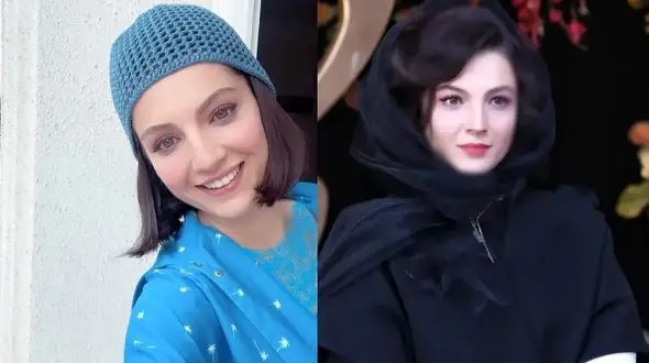 پشت‌صحنه گریم مهسا حجازی در سریال تاسیان با حضور بابک حمیدیان