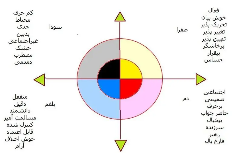 مزاج و انواع آن ؛ از کجا بفهمیم چه مزاجی داریم ؟ (بلغمی، دموی، صفراوی، سوداوی)