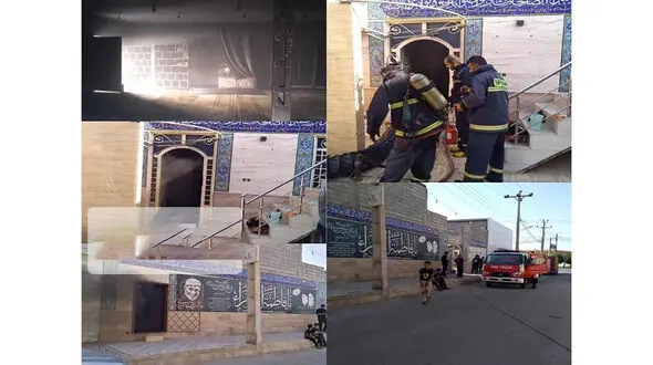  مسجد خرمشهر آتش گرفت + جزئیات