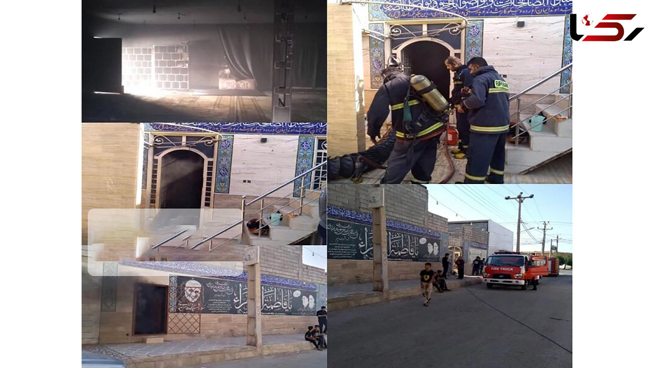  مسجد خرمشهر آتش گرفت + جزئیات