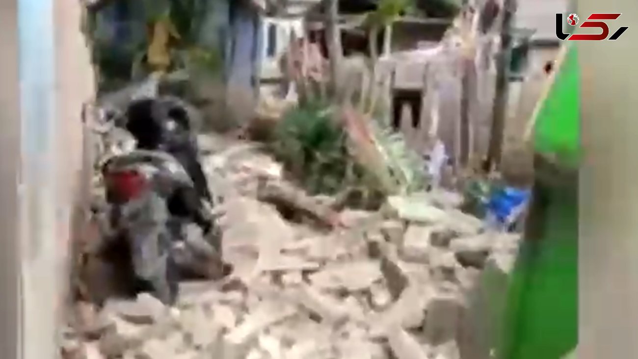 ببینید / فیلم زلزله 5.6 ریشتری در اندونزی / وحشت زده می شوید