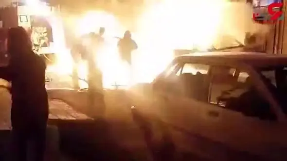 آتش‌سوزی پژو پرشیا در «قرچک» + فیلم