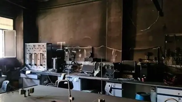  آتش سوزی هولناک در دانشکده عمران دانشگاه شریف/ احتمال ریزش ساختمان وجود دارد + عکس