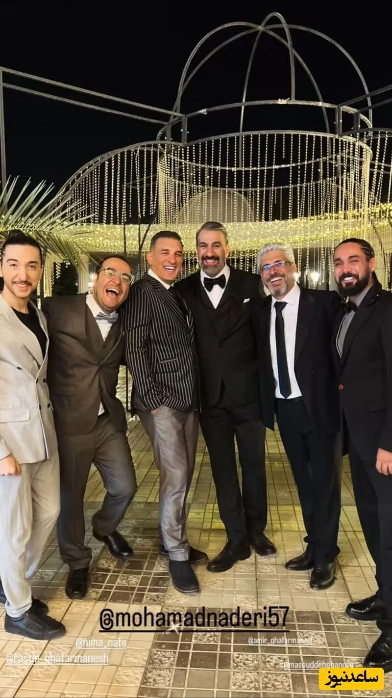 مراسم عروسی محمد نادری و همسرش،