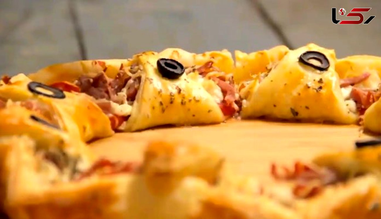 پیتزا رولی با عطر پونه کوهی