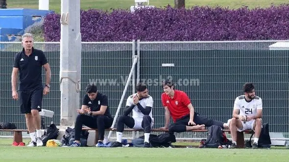 سردار در اردوی تیم ملی 