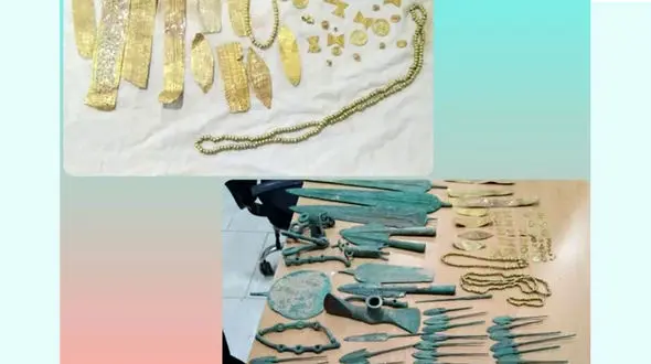 کشف گنج نفیس در خانه مرد گنبدی / گزارشی که پلیس را تا  بالا سر گنج برد 