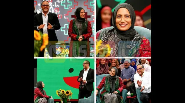 جشن خداحافظی هیجان انگیز در خندوانه / چالش لب خوانی رامبد جوان و نگار جواهریان  +فیلم 