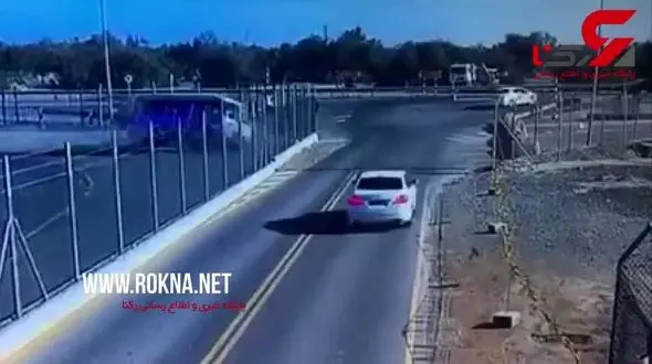 عجب صحنه ای/اتوبوس کولاک کرد! + فیلم