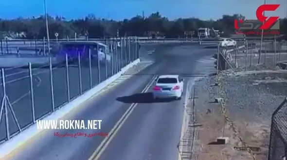 عجب صحنه ای/اتوبوس کولاک کرد! + فیلم